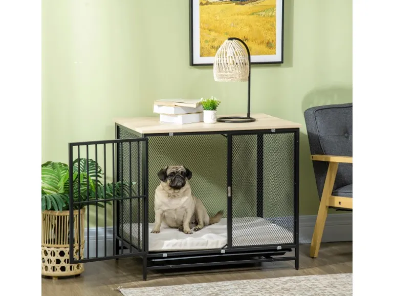 PawHut Hundehaus mit Kissen 80 x 55 x 71 cm