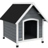 PawHut Hundehütte mit Herausnehmbarem Boden 75 x 88 x 82 cm