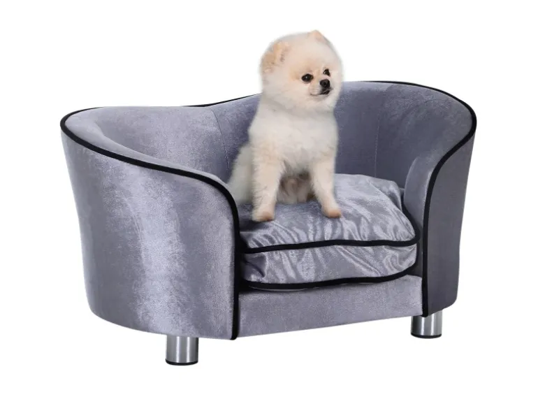 PawHut Hundesofa mit Kissen 69 x 49 x 38 cm