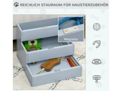PawHut Hundetreppe 3 Stufen Einstiegshilfe