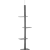 PawHut Kratzbaum Deckenhoch 228-260 cm mit 3 Ebenen Spielbaum