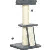 PawHut Kratzbaum 92H cm mit Kratzbrett und Spielball