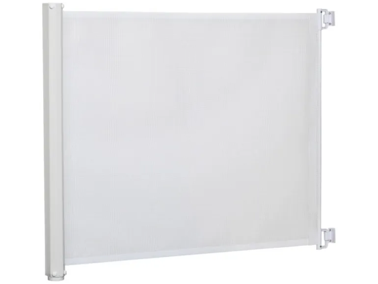 PawHut Türschutzgitter Ausziehbar Rollo 115 x 82,5 cm