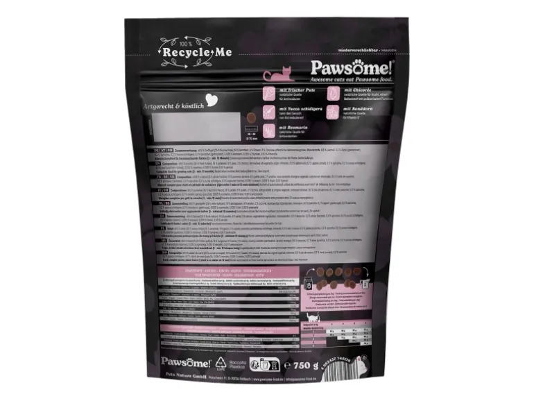 Pawsome Katzen-Nassfutter Fresh & Dry Junior Pute 750 g