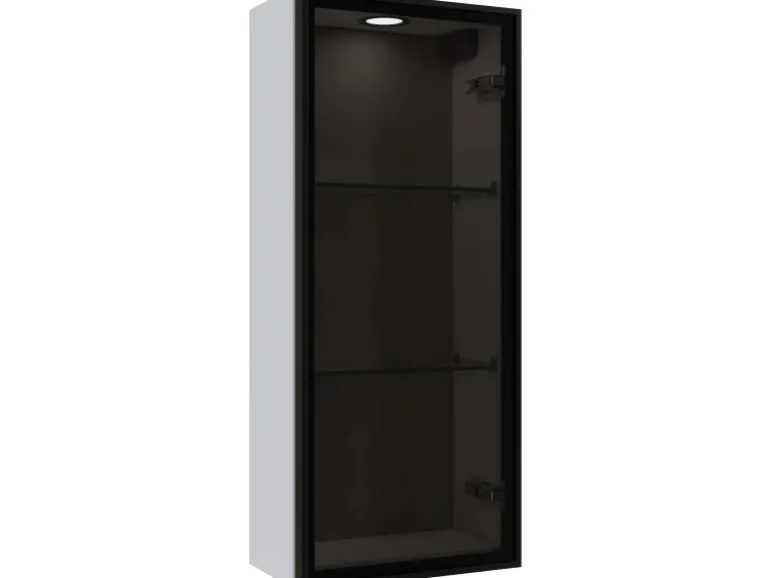 Pelipal Vitrinen-Wandschrank Quantum 05 Weiß Glanz 30 cm