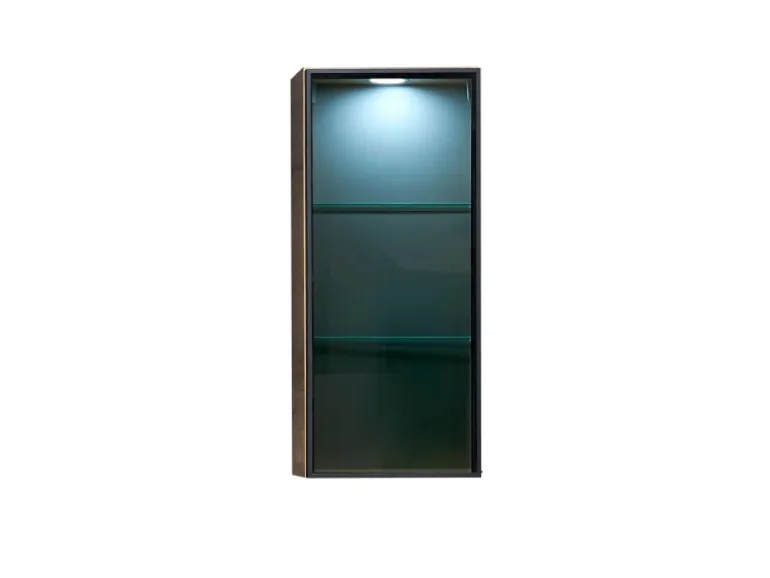 Pelipal Vitrinen-Wandschrank Quantum 05 Riviera Eiche quer NB 30 cm