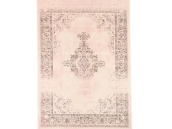 Pergamon Designer Teppich Passion Vintage Bordüre Rosa Beige 140x200cm