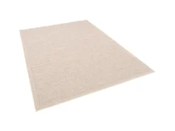 Pergamon In & Outdoor Teppich Flachgewebe Ottawa Bordüre Beige 140x200cm