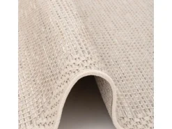 Pergamon In & Outdoor Teppich Flachgewebe Ottawa Bordüre Beige 140x200cm