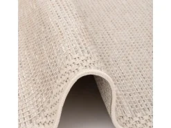 Pergamon In & Outdoor Teppich Flachgewebe Ottawa Bordüre Beige 120x170cm