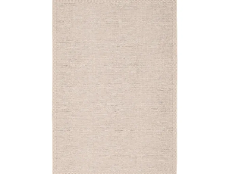 Pergamon In & Outdoor Teppich Flachgewebe Ottawa Bordüre Beige 120x170cm