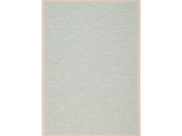 Pergamon In & Outdoor Teppich Flachgewebe Ottawa Bordüre Türkis 160x230cm