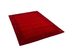 Pergamon Natur Teppich Indo Gabbeh Indira Bordüre Rot 90x160cm