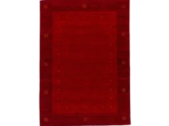 Pergamon Natur Teppich Indo Gabbeh Indira Bordüre Rot 90x160cm