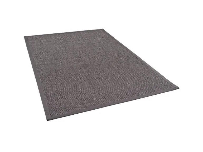 Pergamon Sisalteppich Natura Klassisch mit Bordüre Anthrazit 150x150cm