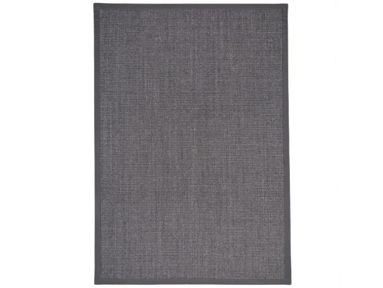 Pergamon Sisalteppich Natura Klassisch mit Bordüre Anthrazit 150x150cm