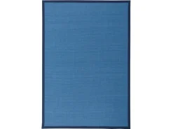 Pergamon Sisalteppich Natura Klassisch mit Bordüre Blau 150x150cm
