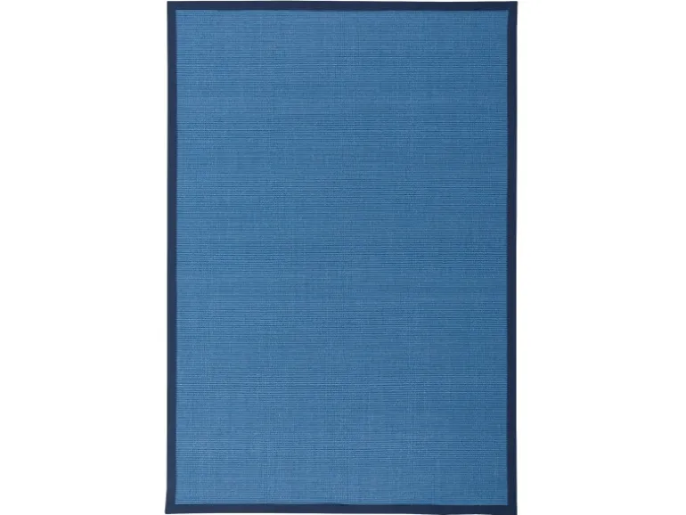 Pergamon Sisalteppich Natura Klassisch mit Bordüre Blau 150x150cm