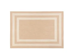 Peyer Syntex Teppich Terrace Bordüre Pflegeleicht Farbe Beige 60 x 110 cm