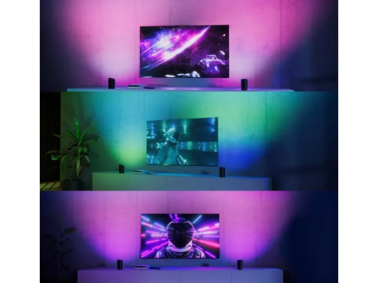 Philips Hue LED-Wallwasher Play CCT 15,7 cm x 9,1 cm Doppelpack Weiß