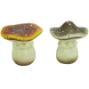Pilz aus Keramik 5,5 cm Braun-Beige