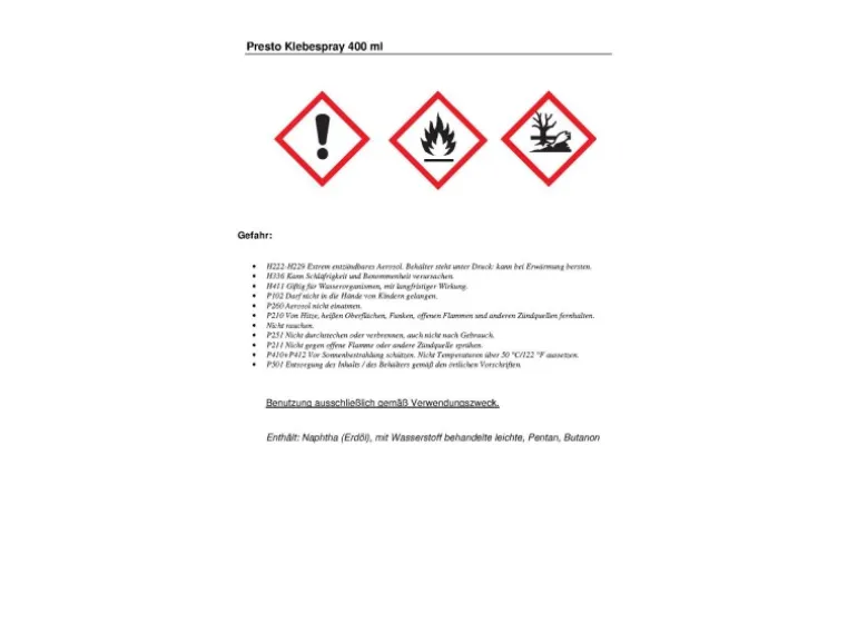 Presto Klebespray 400 ml