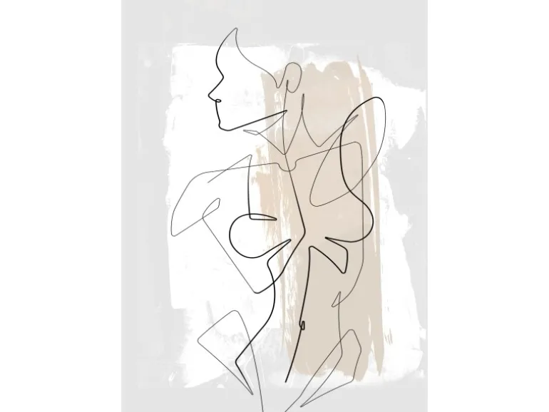 Pro Art Dekopanel Female Abstract Line Art I 40 cm x 30 cm