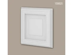 PROFHOME 159820 3D Wandpaneel Wandvertäfelung Deckenplatte 0,25 m2 50 cm x 4,2 cm x 50 cm Weiß