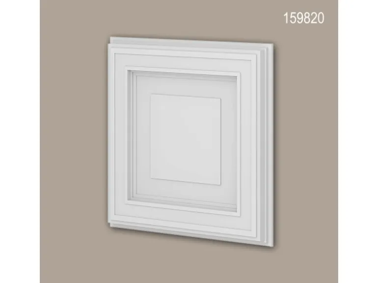 PROFHOME 159820 3D Wandpaneel Wandvertäfelung Deckenplatte 0,25 m2 50 cm x 4,2 cm x 50 cm Weiß