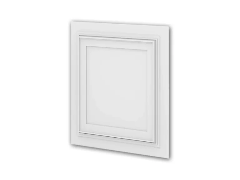 PROFHOME 159818 3D Wandpaneel Wandvertäfelung Deckenplatte 0,25 m2 50 cm x 2 cm x 50 cm Weiß