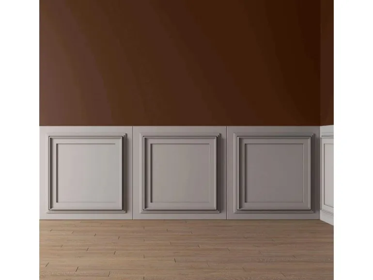 PROFHOME 159818 3D Wandpaneel Wandvertäfelung Deckenplatte 0,25 m2 50 cm x 2 cm x 50 cm Weiß