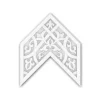 PROFHOME 157504 Deckenplatte Wandvertäfelung Deckenelement 25 x 20,8 cm 25 cm x 20,8 cm x 2,4 cm Weiß