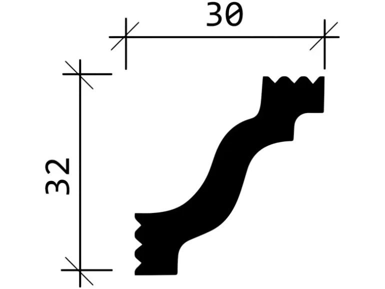 PROFHOME 650130 Eckleisten 1 Karton Set mit 10 Zierleisten 20 m Weiß