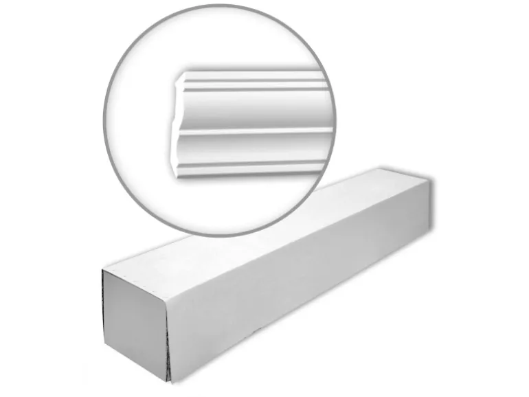 PROFHOME 150288 Eckleisten 1 Karton Set mit 15 Zierleisten 30 m Weiß