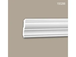 PROFHOME 150288 Eckleisten 1 Karton Set mit 15 Zierleisten 30 m Weiß