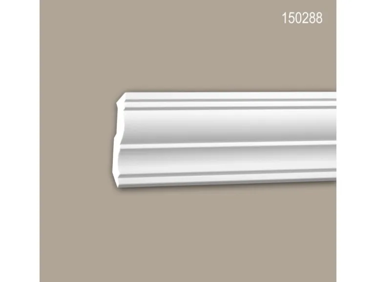 PROFHOME 150288 Eckleisten 1 Karton Set mit 15 Zierleisten 30 m Weiß