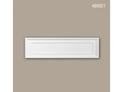 PROFHOME 489001 Pediment Fassadenstuck Fensterumrandung Fassaden Element 90,2 cm x 5,4 cm x 51 cm Weiß