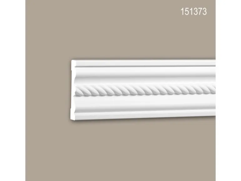 PROFHOME 151373 Wand- und Friesleiste Stuckleiste Zierleiste Friesleiste 2 m 200 cm x 2,1 cm x 10 cm Weiß