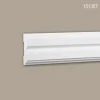 PROFHOME 151357 Wand- und Friesleiste Stuckleiste Zierleiste Friesleiste 2 m 200 cm x 1,2 cm x 4,8 cm Weiß
