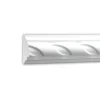 PROFHOME 151312 Wand- und Friesleiste Stuckleiste Zierleiste Wandleiste 2 m 200 cm x 1,9 cm x 4 cm Weiß