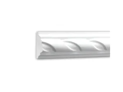 PROFHOME 151312 Wand- und Friesleiste Stuckleiste Zierleiste Wandleiste 2 m 200 cm x 1,9 cm x 4 cm Weiß