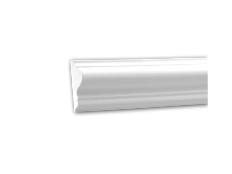 PROFHOME 151301 Wand- und Friesleiste Stuckleiste Zierleiste Wandleiste 2 m 200 cm x 1,6 cm x 4,2 cm Weiß