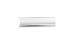 PROFHOME 151379 Wand- und Friesleiste Stuckleiste Zierleiste Friesleiste 2 m 200 cm x 1,3 cm x 3 cm Weiß