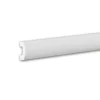 PROFHOME 651815 Wandleiste Friesleiste Zierleiste Stuckleiste 2 m 200 cm x 2 cm x 4 cm Weiß