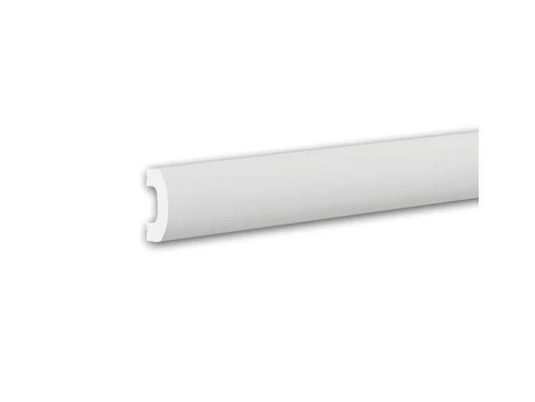 PROFHOME 651815 Wandleiste Friesleiste Zierleiste Stuckleiste 2 m 200 cm x 2 cm x 4 cm Weiß