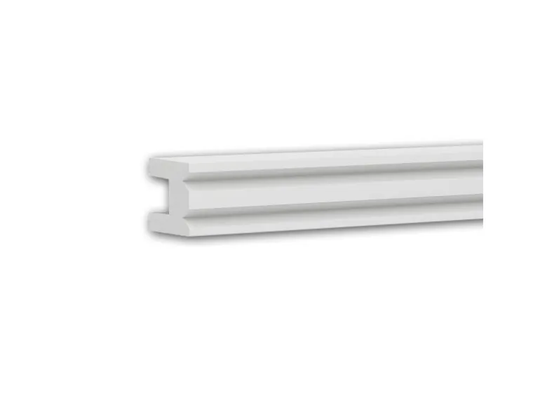 PROFHOME 651816 Wandleiste Friesleiste Zierleiste Stuckleiste 2 m 200 cm x 3 cm x 4 cm Weiß