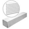 PROFHOME 659803-Box 3D Wandpaneele 1 Karton Set mit 3 Paneelen 6 m Weiß