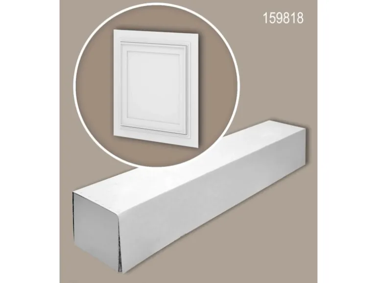 PROFHOME 159818-Box 3D Wandpaneele 1 Karton Set mit 6 Paneelen 1,5 m2 Weiß