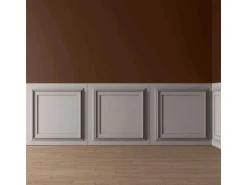 PROFHOME 159818-Box 3D Wandpaneele 1 Karton Set mit 6 Paneelen 1,5 m2 Weiß