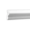 PROFHOME 151302F Flexible Wand- und Friesleiste Stuckleiste Zierleiste 2 m 200 cm x 2,5 cm x 6 cm Weiß